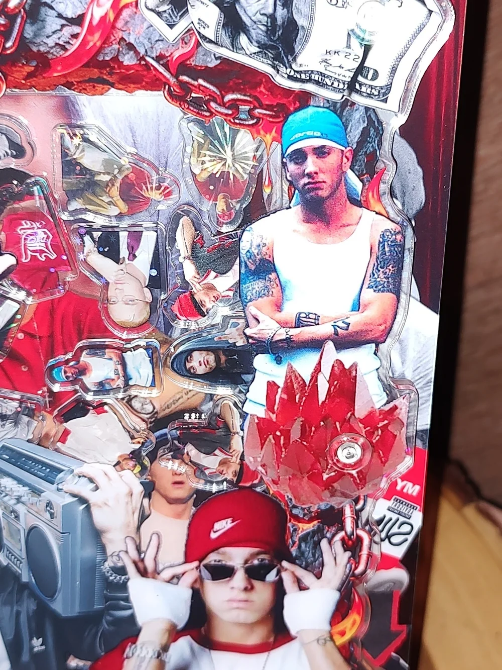 New! A5 Eminem Acrylic Shaker Photo Notebook